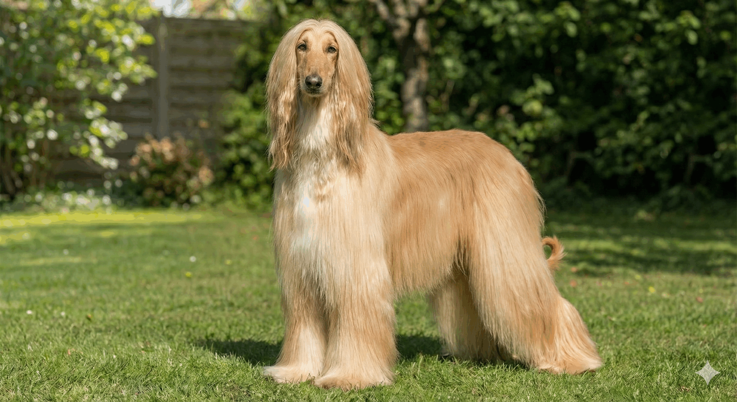 Perro Afgano pelo largo