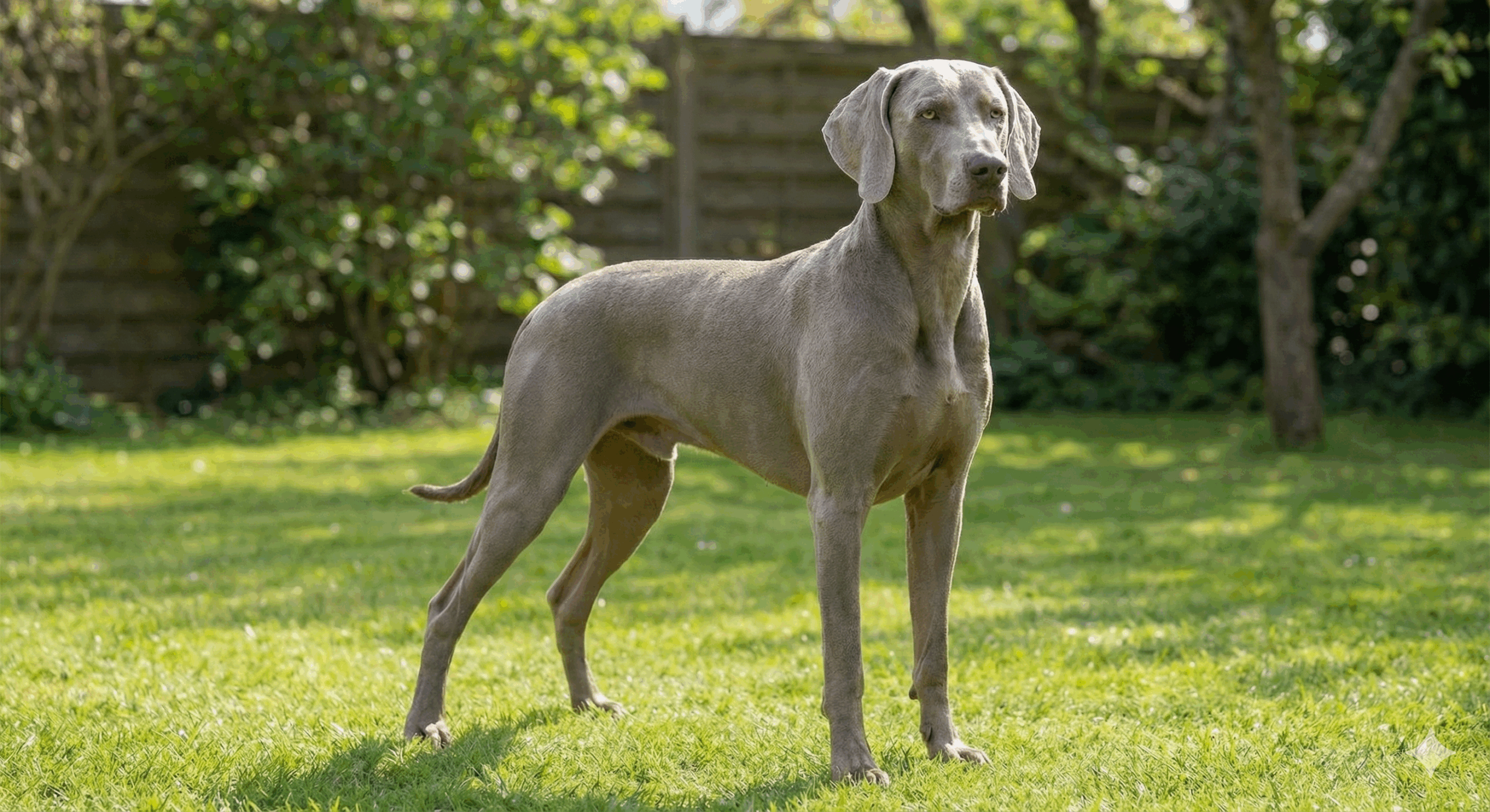 Perro Weimaraner pelo corto